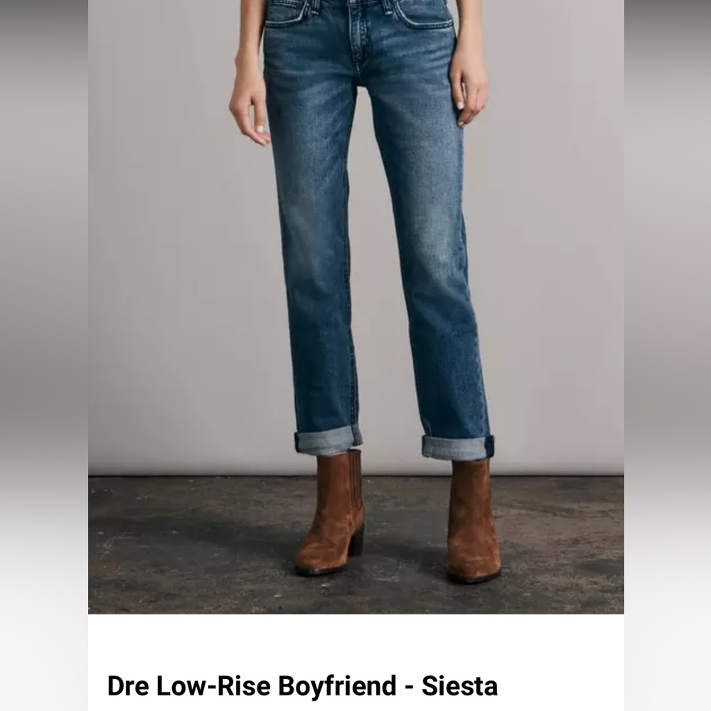 Rage & Bone Dre Low-Rise Slim Boyfriend Jeans Size 31, Color: Siesta